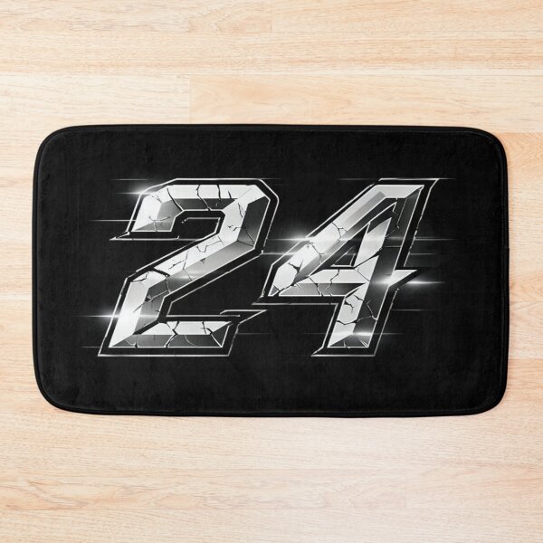 Item preview, Metallic Cracked Number 24 – Bold Chrome Sports Poster for Athletes, Fans & Countdown Moments designed and sold by Bright Nest Studio.