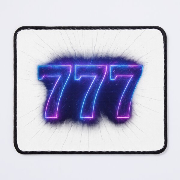 Item preview, Mystic Neon Angel Number 777 Glow designed and sold by HiteshArt111.
