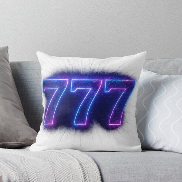 Item preview, Mystic Neon Angel Number 777 Glow designed and sold by HiteshArt111.