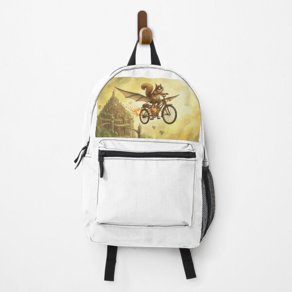 Item preview, Steampunk Squirrel Escape - Whimsical Sky-Bike Adventure Art designed and sold by JaneMcCarthyDNA.