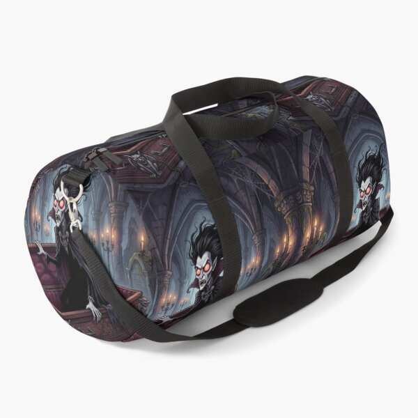 Item preview, Dracula awakens in his dark crypt illustration gothic vampire art designed and sold by Vintage Designs +.