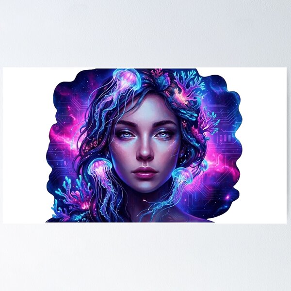 Item preview, Bioluminescent Cosmic Siren designed and sold by ArtisticVlad.