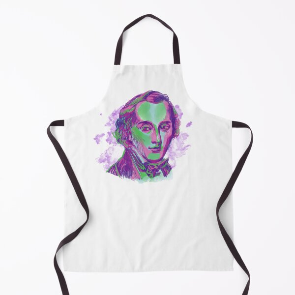 Item preview, Classical Composer Chopin Aurora Portrait Watercolor Illustration designed and sold by Stable-Camp-Rd.