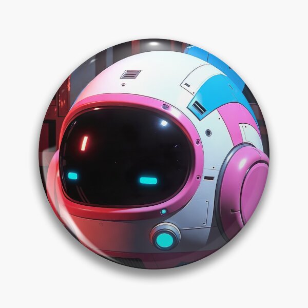 Artikelvorschau, Kawaii Cyberpunk Hover Drone – Pastel Neon Baby entworfen und verkauft von NordseeSteel.
