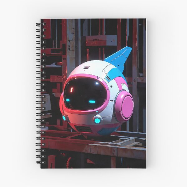 Artikelvorschau, Kawaii Cyberpunk Hover Drone – Pastel Neon Baby entworfen und verkauft von NordseeSteel.
