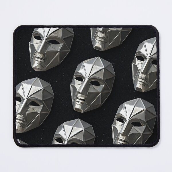 Item preview, Futuristic Geometric Metal Masks Pattern designed and sold by Lucky 777.