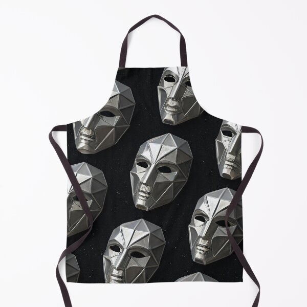 Item preview, Futuristic Geometric Metal Masks Pattern designed and sold by Lucky 777.