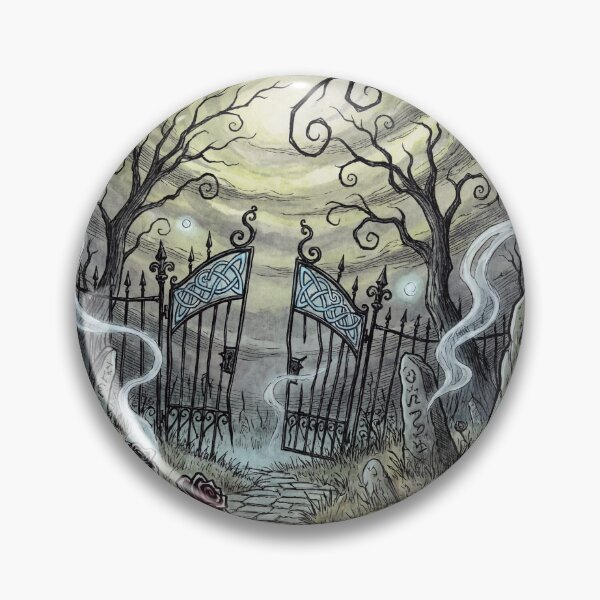 Item preview, Corrupted ancient celtic garden illustration gothic horror art designed and sold by Vintage Designs +.