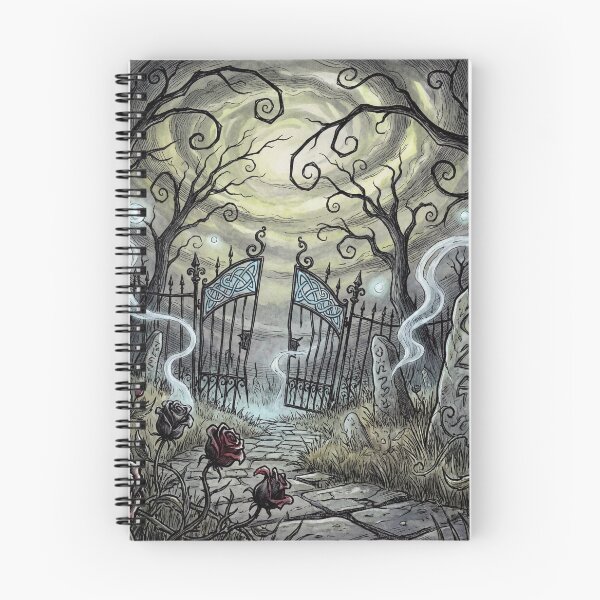Item preview, Corrupted ancient celtic garden illustration gothic horror art designed and sold by Vintage Designs +.
