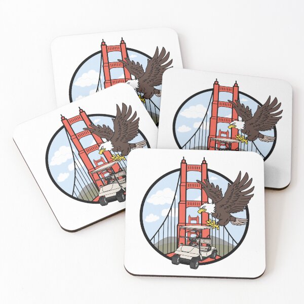 Item preview, SF Golf Cart Eagle designed and sold by StickersbyK Designs.
