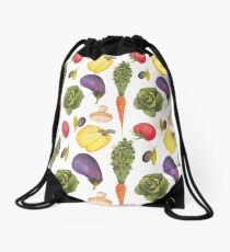 Watercolor Veggies Drawstring Bag