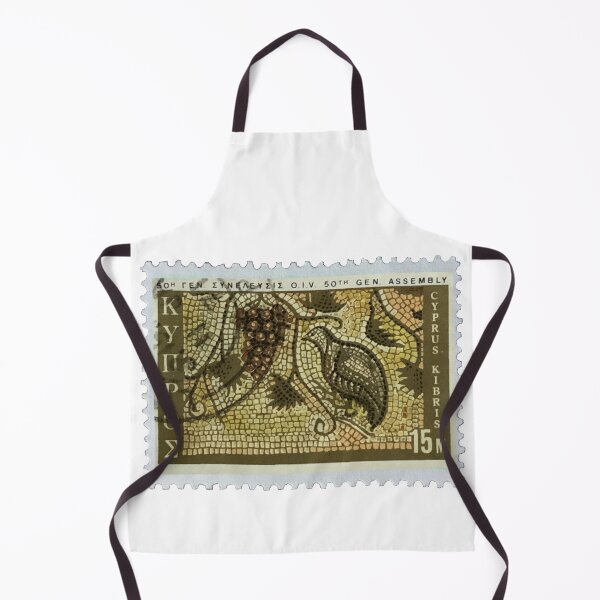 Item preview, Vintage Cyprus Mosaic Sepia Postage Stamp designed and sold by red-amber65.