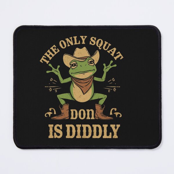 Item preview, The Only Squat I’m Doin’ Is Diddly Shirt, Cowboy Frog Funny Fitness Tee, Western Humor T-Shirt, Lazy Workout Vintage Shirt designed and sold by Printsouf.