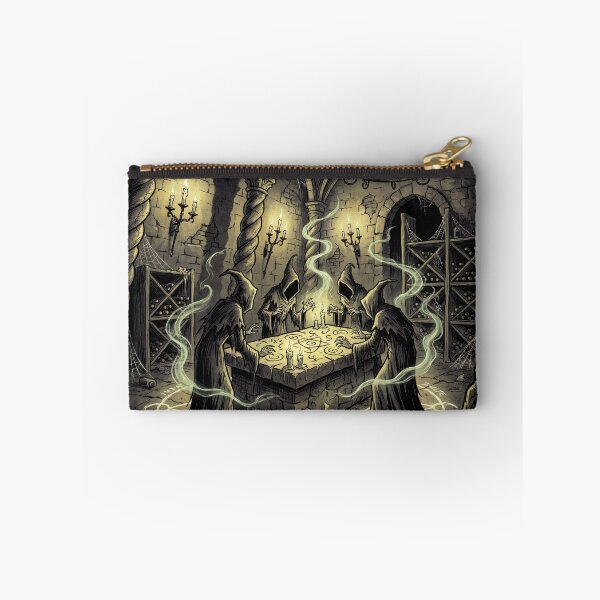 Item preview, Occult Cellar Ritual in druidic celtic castle garden illustration gothic horror art designed and sold by Vintage Designs +.