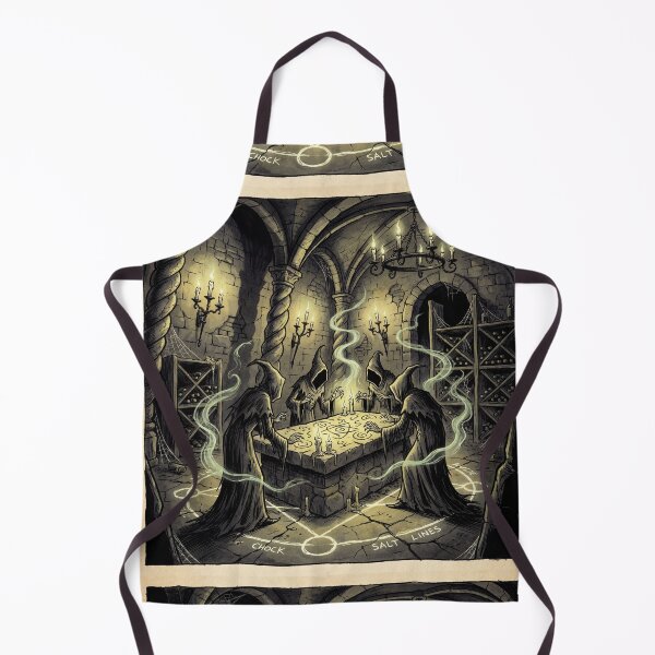 Item preview, Occult Cellar Ritual in druidic celtic castle garden illustration gothic horror art designed and sold by Vintage Designs +.