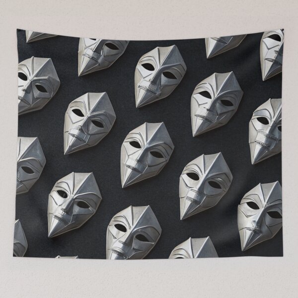 Item preview, Futuristic Geometric Metal Masks  designed and sold by Lucky 777.