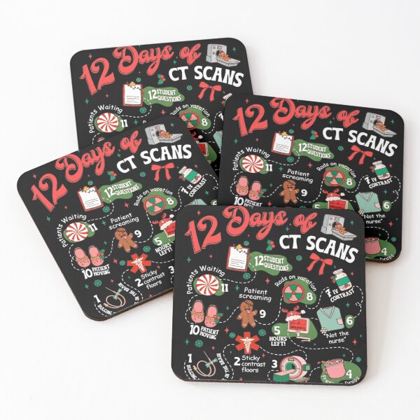 Item preview, Twelve Days Of CT Scans Funny Radiology Medical Professional Gift designed and sold by Chaya Reid.