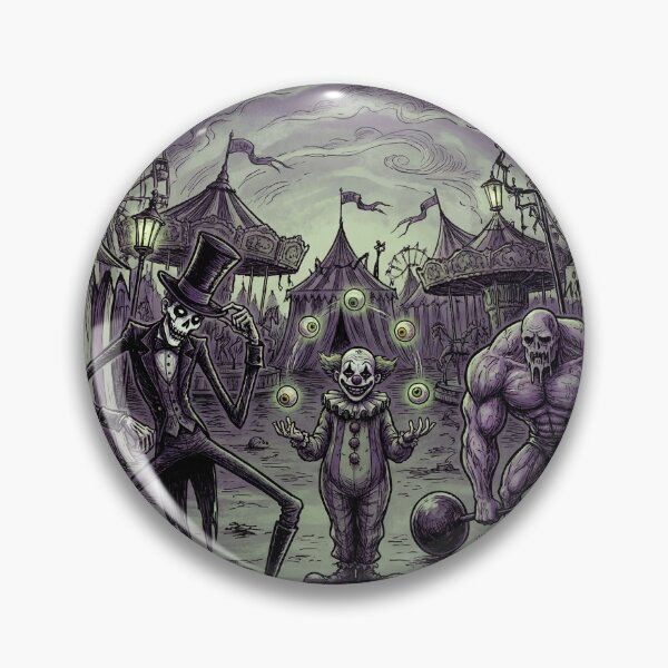 Item preview, Creepy Horror Carnival nightmare illustration art designed and sold by Vintage Designs +.