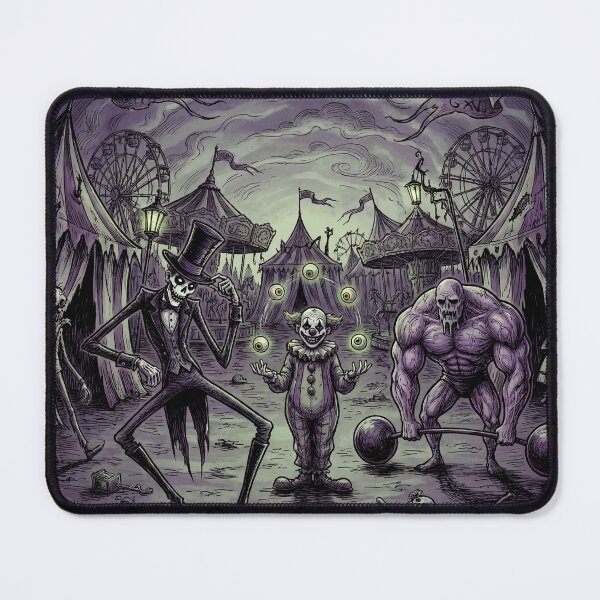Item preview, Creepy Horror Carnival nightmare illustration art designed and sold by Vintage Designs +.