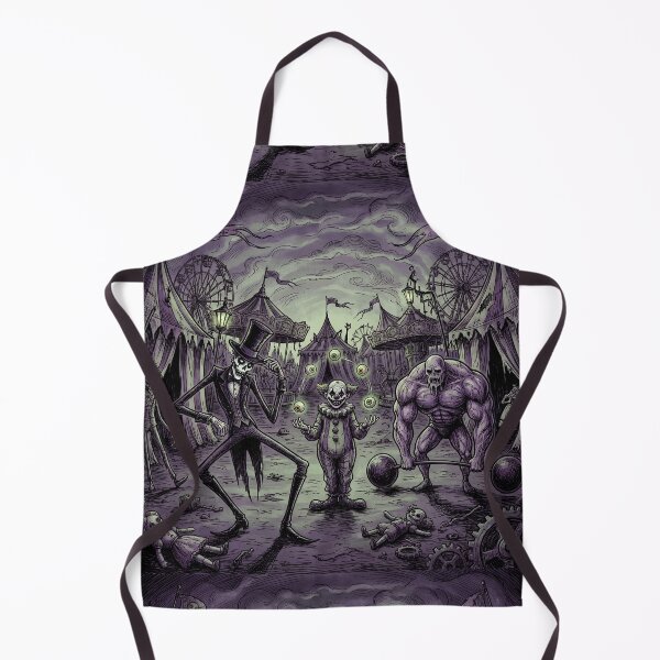 Item preview, Creepy Horror Carnival nightmare illustration art designed and sold by Vintage Designs +.