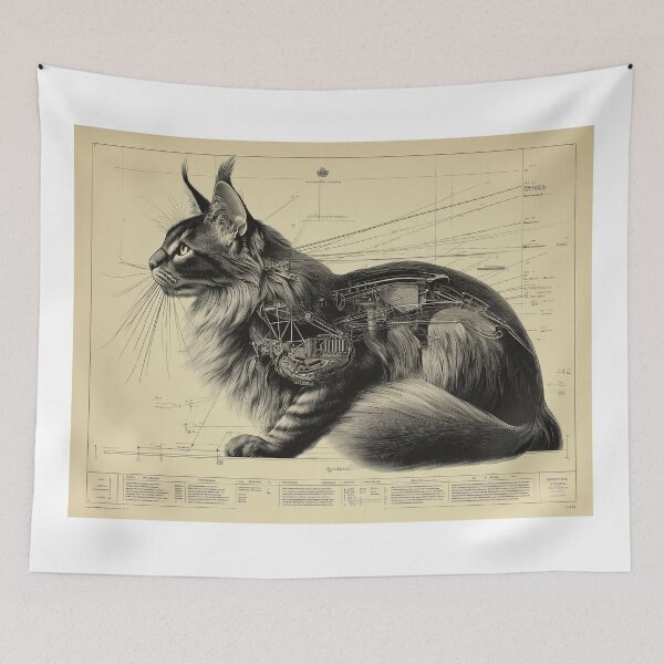 Item preview, Mechanical Anatomy of a Cat designed and sold by lautir.