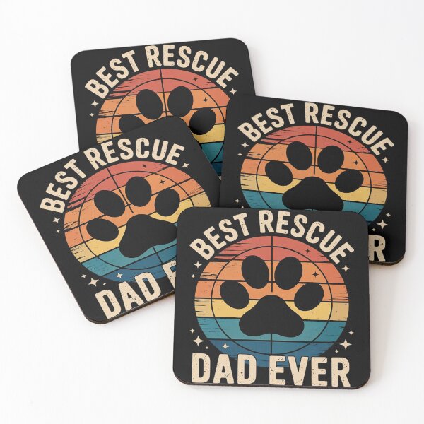 Item preview, Best Rescue Dad Ever - Vintage Mens Dog Cat Lover  designed and sold by MyzoToyota.