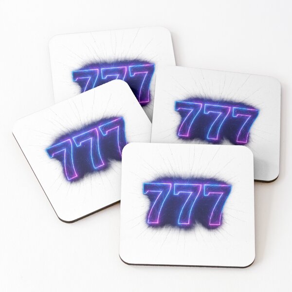 Item preview, Mystic Neon Angel Number 777 Glow designed and sold by HiteshArt111.