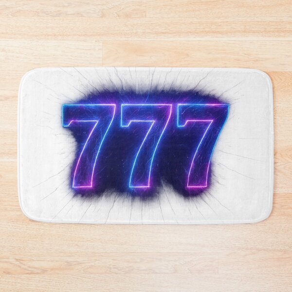 Item preview, Mystic Neon Angel Number 777 Glow designed and sold by HiteshArt111.