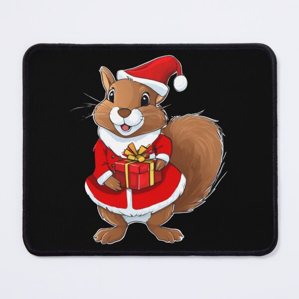 Item preview, Cute Christmas Squirrel in Santa Suit designed and sold by FurrFunPrints.