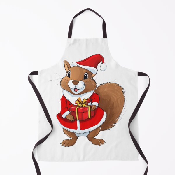 Item preview, Cute Christmas Squirrel in Santa Suit  designed and sold by FurrFunPrints.