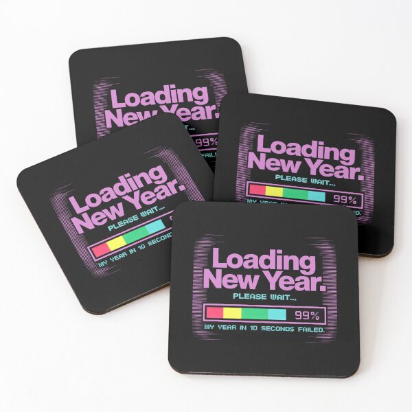Item preview, Loading New Year Please Wait 99 Percent Progress Bar Design designed and sold by SplashTastic.
