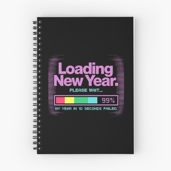Item preview, Loading New Year Please Wait 99 Percent Progress Bar Design designed and sold by SplashTastic.