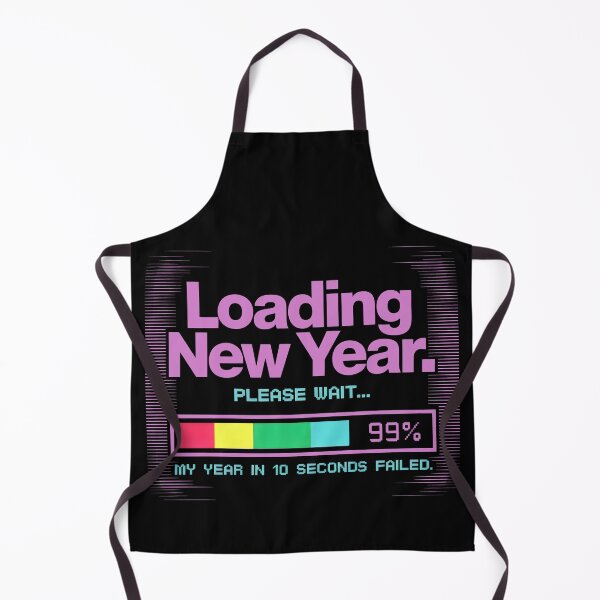 Item preview, Loading New Year Please Wait 99 Percent Progress Bar Design designed and sold by SplashTastic.
