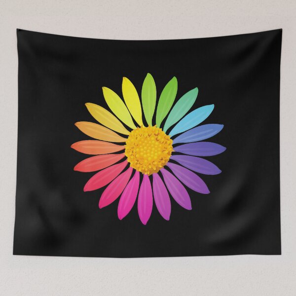 Item preview, Rainbow Flower Roygbiv Colorful Garden Rainbow designed and sold by CleoRoseanna.