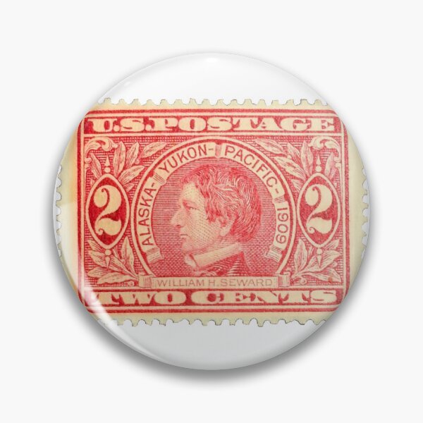Item preview, Vintage William H Seward Alaska Red Postage Stamp designed and sold by red-amber65.
