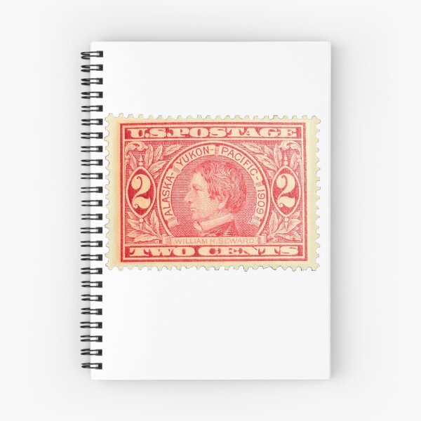Item preview, Vintage William H Seward Alaska Red Postage Stamp designed and sold by red-amber65.