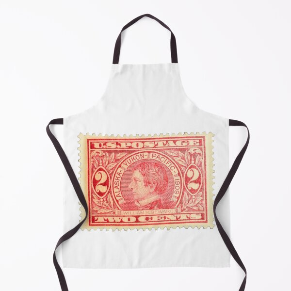Item preview, Vintage William H Seward Alaska Red Postage Stamp designed and sold by red-amber65.