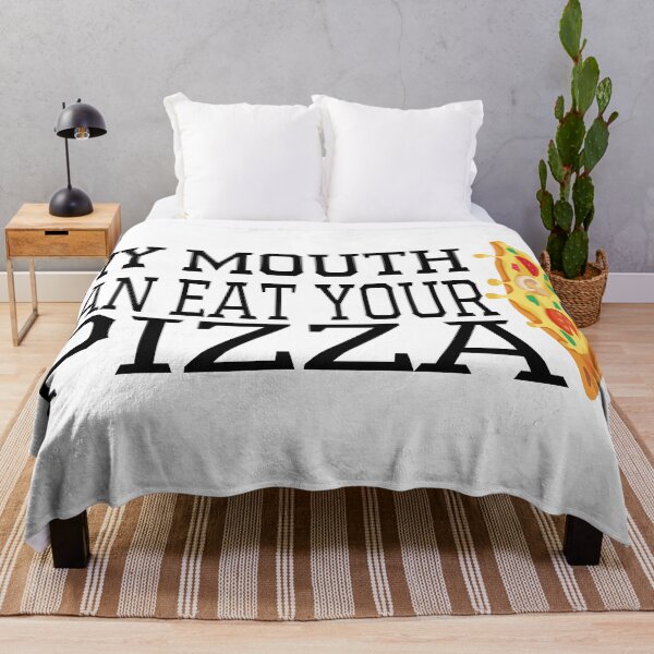 Item preview, My Mouth Can Eat Your Pizza Funny Quote Italian Food Humor Gift Idea for Pizza Lovers designed and sold by karibov.