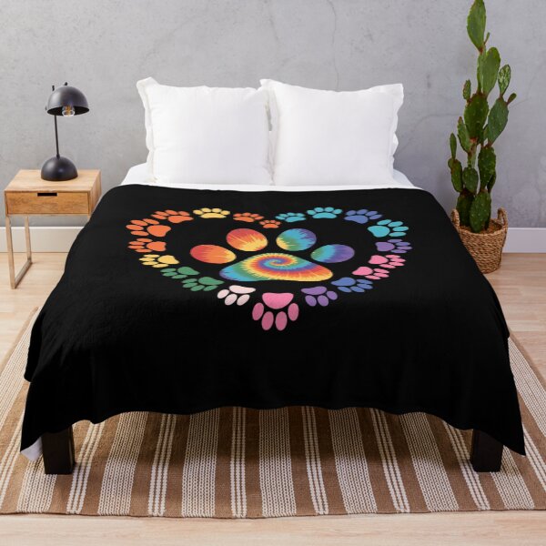 Item preview, Bright Dog Paw in Rainbow Heart designed and sold by MyzoToyota.