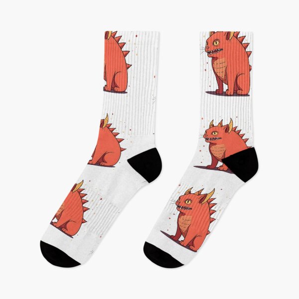 Item preview, Cute cat dressed as a Demogorgon creature from Stranger Things standing proudly on a clean white background in humorous cartoon style designed and sold by ArtPetrenko90.