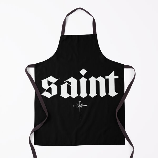 Item preview, Saint Gothic Typography Design – Bold Black & White Symbolic Art for Apparel, Posters & Decor designed and sold by Bright Nest Studio.