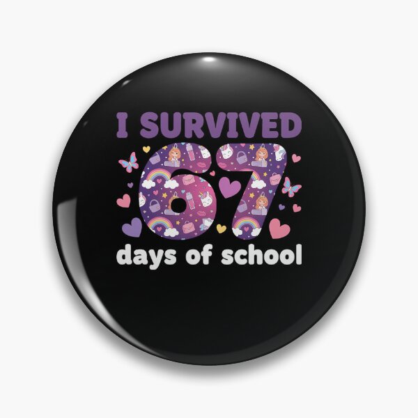 Item preview, School Survived Days of Funny Meme 67 67 Teacher Student Classic I designed and sold by SteveSaccoro.