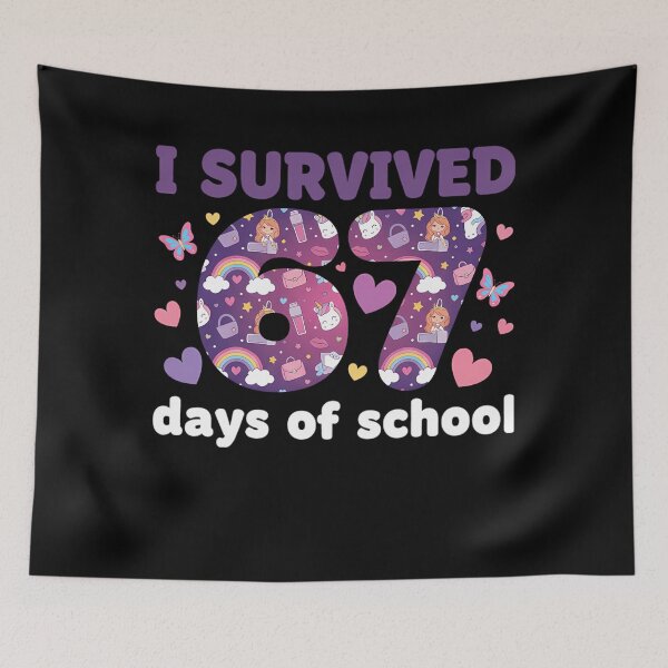 Item preview, School Survived Days of Funny Meme 67 67 Teacher Student Classic I designed and sold by SteveSaccoro.