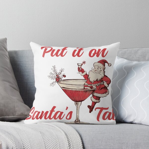 Item preview, Put It On Santa's Tab Funny Christmas Drinking Holiday Cocktail Design designed and sold by Serene woods.