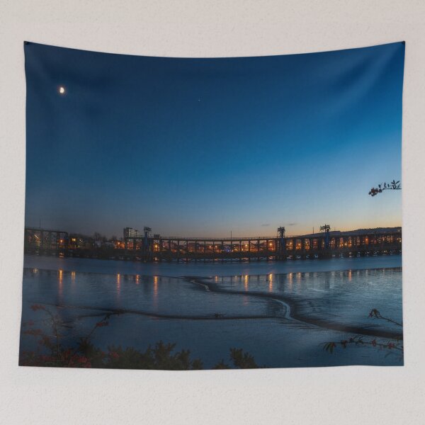 Item preview, Moonlit View of Dunston Staiths Over River Tyne designed and sold by axp7884.