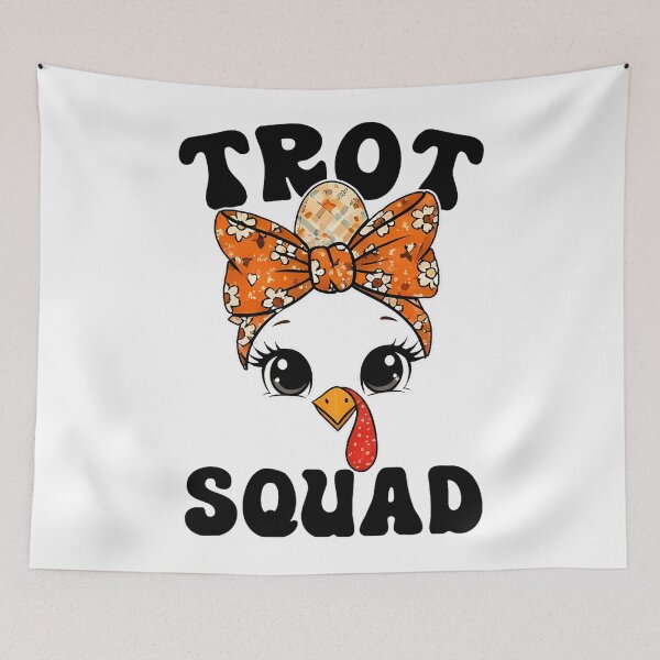 Item preview, 80s Cute Trot Squad Gobble Fall Thanksgiving Happy designed and sold by CalvinVanAuken.