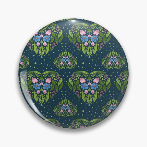 Item preview, Folk Art Floral Heart Pattern designed and sold by Karima Deiss.