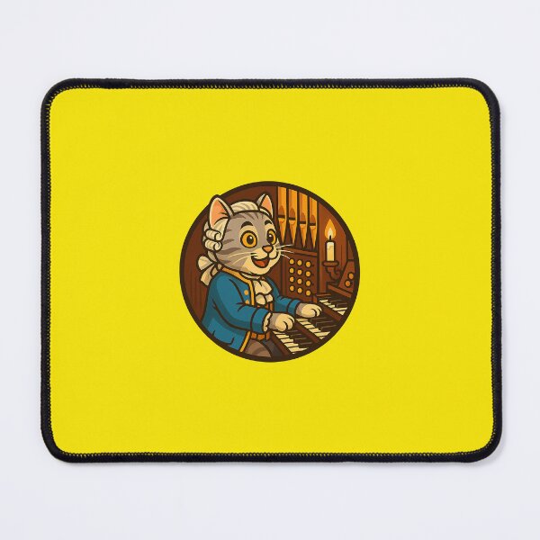 Item preview, Cat Bach – Cute Classical Music Organist Cat Illustration designed and sold by Auroracat2025.