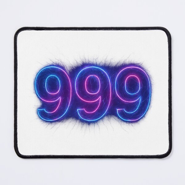 Item preview, Cosmic Neon Angel Number 999 Glow designed and sold by HiteshArt111.