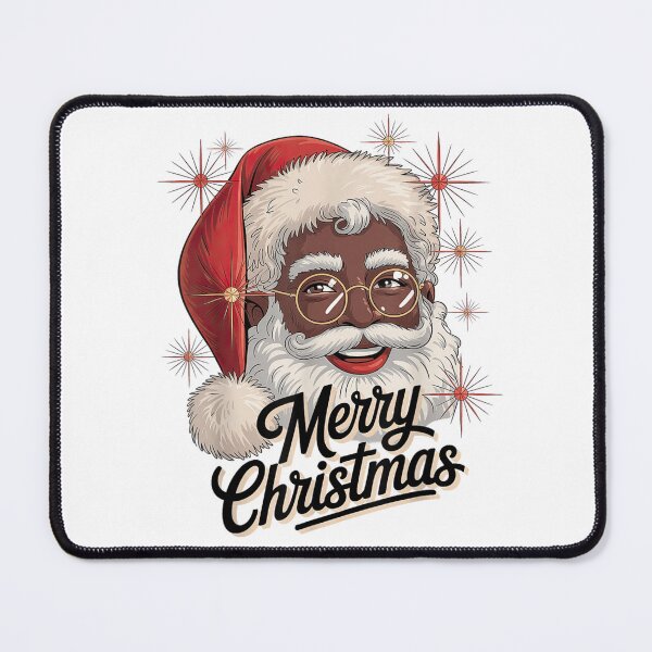 Item preview, Smiling Black Santa Claus Merry Christmas Festive Diversity Design designed and sold by Serene woods.